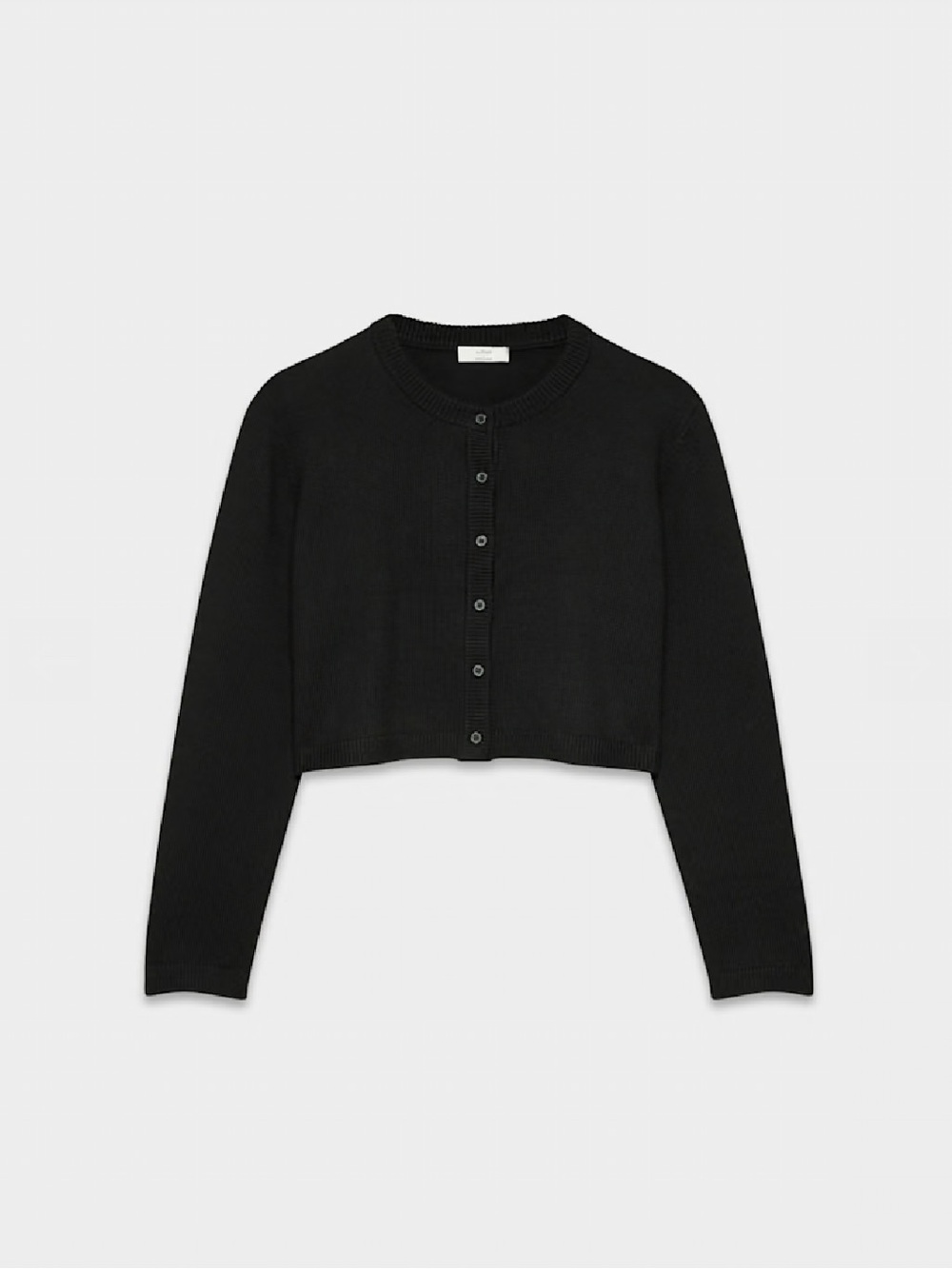 Wilfred Sicily Button-Up Cropped Cardigan in Black